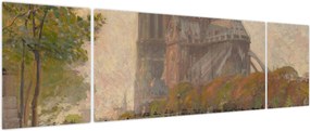 Obraz - Robert William Vonnoh, Notre Dame de Paris, reprodukcje (170x50 cm)