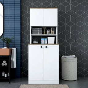 Szafka nad pralkę Kira White and Walnut