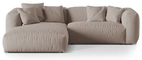 Beżowy narożnik modułowy (lewostronny) Martina – Micadoni Home