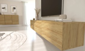 Szafka RTV GABI 160cm dąb hikora wisząca KOCOT MEBLE
