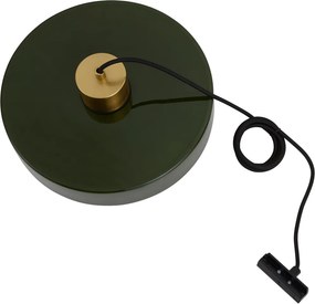 Lampa Wisząca Retro Mosiądz z Zielonym do Systemu Szynowego 1-Fazowego - Iconic Jina