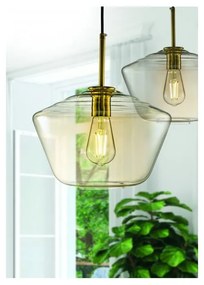 Lampa wisząca w kolorze złota z metalowo-szklanym kloszem ø 30 cm Lime – GTV