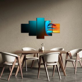 Obraz - Błyszcząca twarz (125x70 cm)
