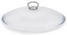 Różowy niski aluminiowy garnek z pokrywką Güral Porselen Classic, ø 30 cm