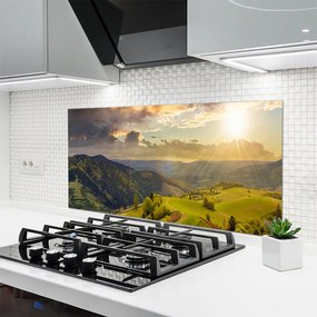 Panel Szklany Złota Godzina na Górskiej Hali