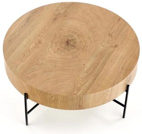 Stolik kawowy PARANA w dekorze dębu 80x37 cm