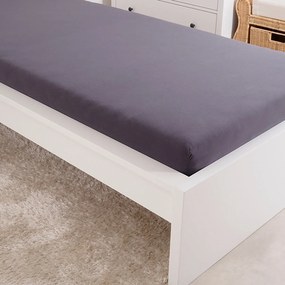 4Home prześcieradło jersey Mako antracyt, 180 x 200 cm