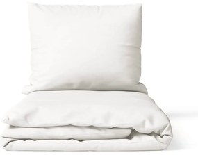 Biała pościel jednoosobowa z mikrosatyny 140x200 cm Basic – Bonami Essentials