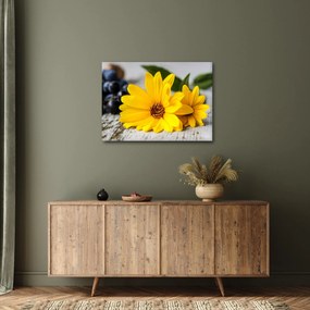 Obraz żółtego kwiatu (70x50 cm)