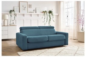 Niebieska rozkładana sofa 215 cm Monaco – Bobochic Paris