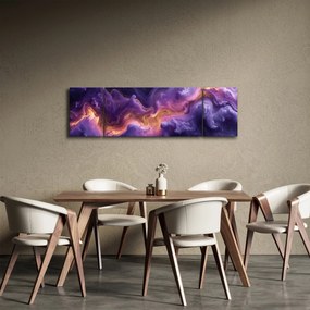 Obraz - Fioletowa Mgławica (170x50 cm)