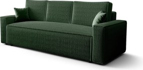 BEDANTE Sofa AMBRO Poso 14 z funkcją spania, zielony, sofa z pojemnikiem, skrzynia na pościel, kanapa do salonu, kanapa, sofa, sofa z funkcją spania