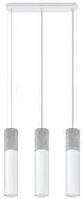 Sollux SL.0649 - Lampa wisząca BORGIO 3xGU10/40W/230V beton/metal biała