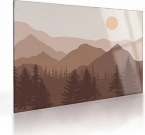 Obraz na szkle - Góry Brunatne N⁰1 (70x50 cm)