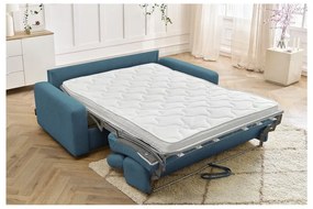 Niebieska rozkładana sofa 215 cm Monaco – Bobochic Paris