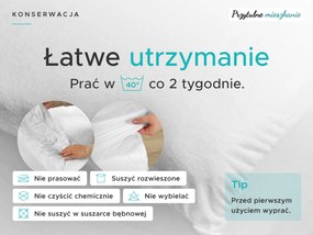 Nieprzemakalny frotowy ochraniacz na materac GUARD 140 x 200 cm