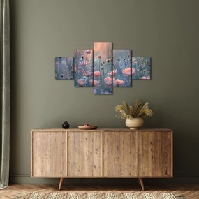 Obraz - Kwiaty w pastelowych kolorach (125x70 cm)