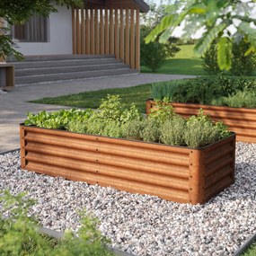 PRIMEYARD 150 x 60 x 35 cm Grządka podwyższona, stal corten, Optyka rdzy - (GFPV00966)