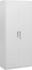 Szafka na dokumenty HOMCOM, biurowa, 5 półek, metal, 80 szer. x 40 gł. x 180 wys. cm, Biała