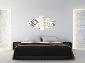 Obraz - Uderzenia abstrakcyjne (125x70 cm)