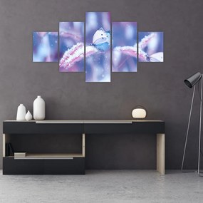 Obraz - Motyle zimą (125x70 cm)