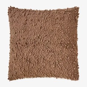 Kwadratowa Poduszka 45x45 Cm Z Tkaniny Bouclé Zanero Praliné - Sklum