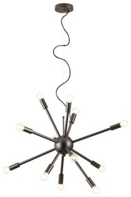 Redo 01-2934 - Żyrandol na lince STELLAR 12xE14/25W/230V czarny