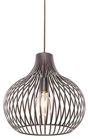 Nowoczesna lampa wisząca brązowa 38 cm - Saffira Nowoczesny Oswietlenie wewnetrzne