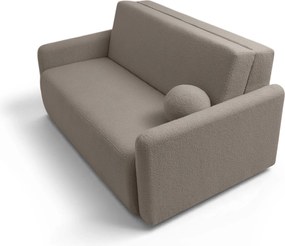 Sofa rozkładana Nido trzyosobowa 140 cm z pojemnikiem - beżowa boucle Quelle 16