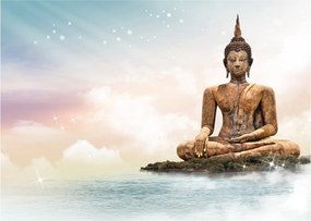 Obraz - Budda nadzorujący ziemię (70x50 cm)