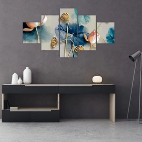 Obraz z kwiatami (125x70 cm)