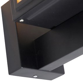 Zewnetrzna Inteligentna rustykalna lampa ścienna czarna z WiFi G95 - Sutton UpPrzemysłowy Oswietlenie zewnetrzne