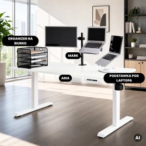 Uchwyt na monitor i laptop 2 w 1 czarny: MARK