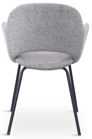 Jasnoszare krzesła zestaw 2 szt. Rowley – Unique Furniture