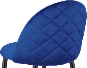 Nowoczesny hoker w stylu glamour z tapicerowanym siedziskiem i metalową podstawą dostępny w 11 kolorach