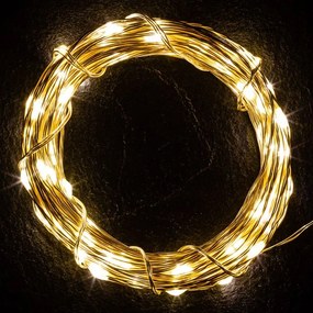 Zestaw 2 sztuk drutów świetlnych 50 LED - ciepła biel