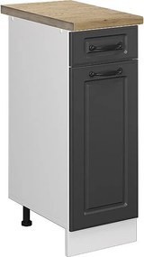 Szafka dolna do kuchni antracytowy domek wiejski 30x60x81.6 r-line