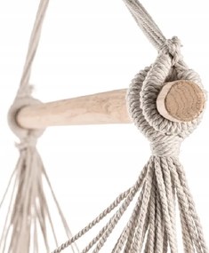 Beżowy fotel wiszący PALAK