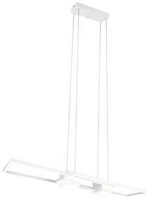 Biała lampa wisząca LED ze zdalnym sterowaniem i ściemniaczem Albany – Trio