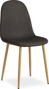 Krzesło jadalniane 44x88x45,5 cm antracyt Eames