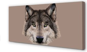 Obraz na płótnie Wilk w Stylu Malarskim