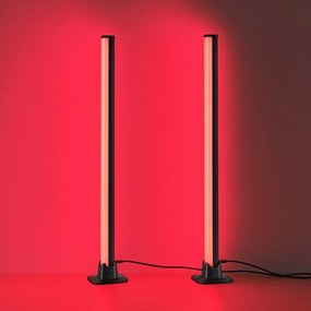 Czarna metalowa lampa stołowa LED (wysokość 55 cm) Boy – Reality