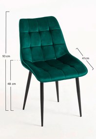 Pack 4 Krzesa Cade Aksamitne