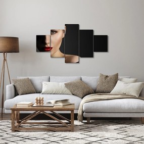 Obraz - Portret kobiety w kapeluszu (125x70 cm)