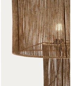 Lampa stołowa w naturalnym kolorze z kloszem z juty (wysokość 54 cm) Pontos – Kave Home