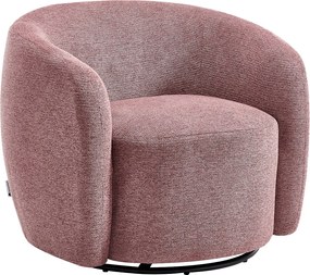 Fotel z czerwonej teksturowanej tkaniny VEREIDE