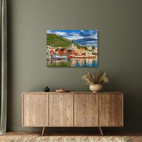 Obraz na szkle - Húsavík (70x50 cm)