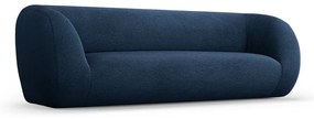 Niebieska sofa z materiału bouclé 230 cm Essen – Cosmopolitan Design