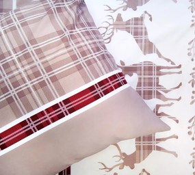 Pościel bawełniana Premium Bielbaw 140x200 Last Xmas beżowa GRENO
