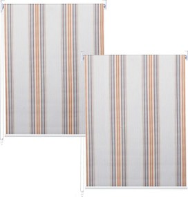 Roleta MCW-D52 (zestaw 2 sztuk),  szary/brązowy/pomarańczowy